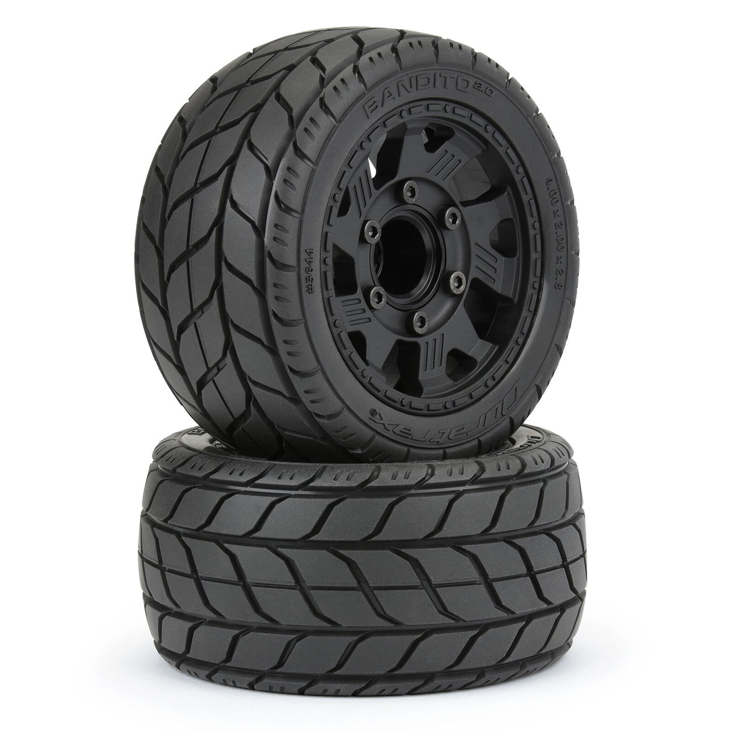 DTX564410 1/10 Bandito 2.0 F/R 2.8" Monster Truck Tires MTD 12mm Blk Ripper(2)