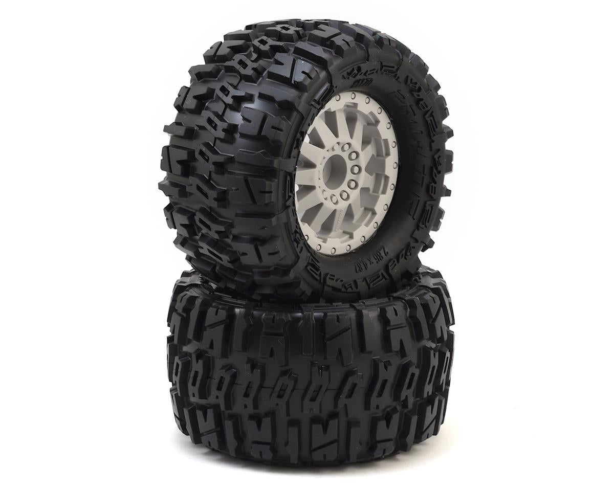 PRO117026 Trencher 2.8" Tires w/F-11 Electric Rear Wheels (2) (Grey) w/12mm Hex