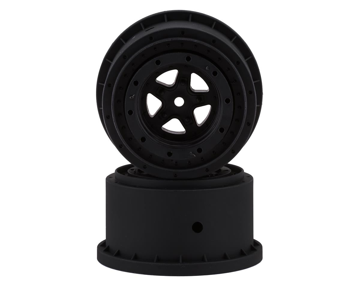 JCO3415B Starfish Mambo Beadlock Street Eliminator Rear Drag Wheels (Black) (2) w/12mm Hex