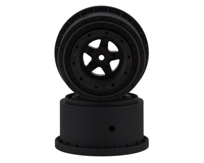 JCO3415B Starfish Mambo Beadlock Street Eliminator Rear Drag Wheels (Black) (2) w/12mm Hex