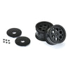 PRO278303 Showtime Rear 2.2" 12mm Sprint Car Wheels (2) Black