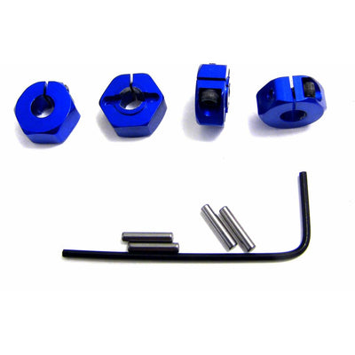 HRSLF1006 - Blue Aluminum 12mm Wheel Hex TRA 4x4