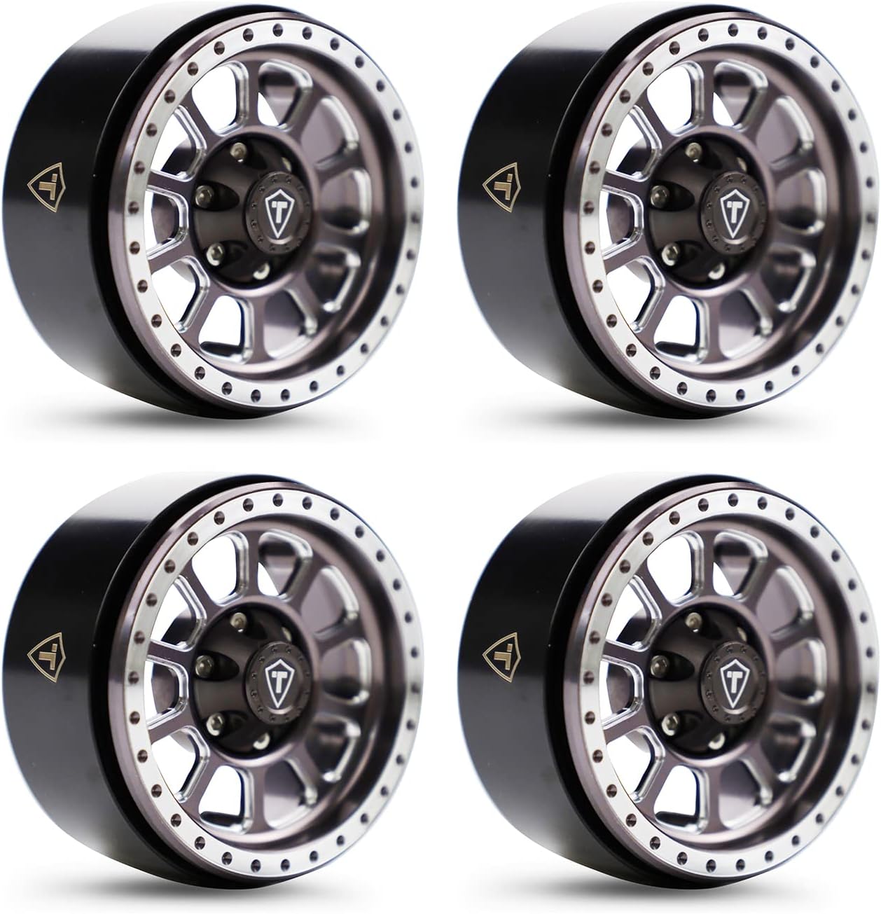 TLHTWHEELS-07 Treal 1.9 Beadlocks Titanium