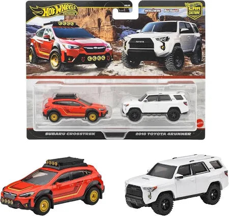 HWJBK98 Hot Wheels Premium Subaru Crosstrek and 2018 Toyota 4Runner