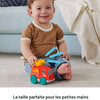Push or pull the fire engine for fun chime sounds