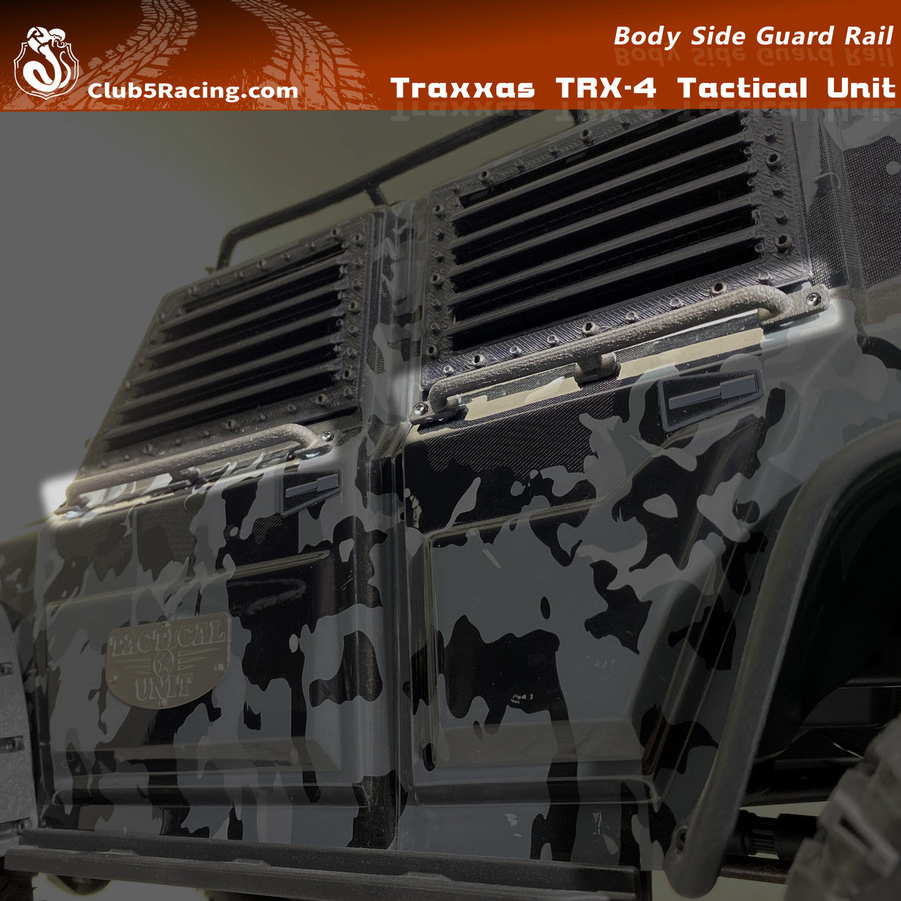 C-S3D012 Body Side Guard Rail for TRX-4 Tactical Unit