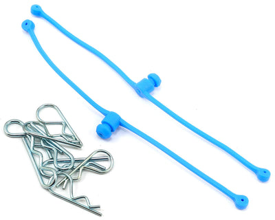 DUB2249 Body Klip Retainers w/Body Clips (Blue)