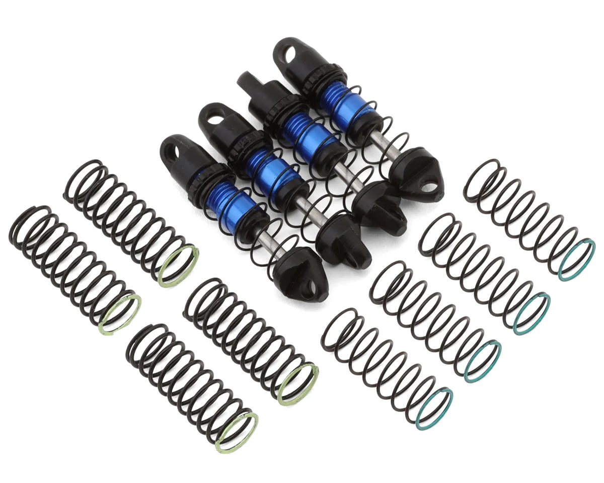 NX-617-BL NEXX Racing Axial SCX30 25mm Aluminum Threaded Oil-Filled Shocks (Blue) (4)