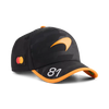 701242462 McLaren Racing F1 Special Edition 1,000th Race Oscar Piastri Hat - Anthracite