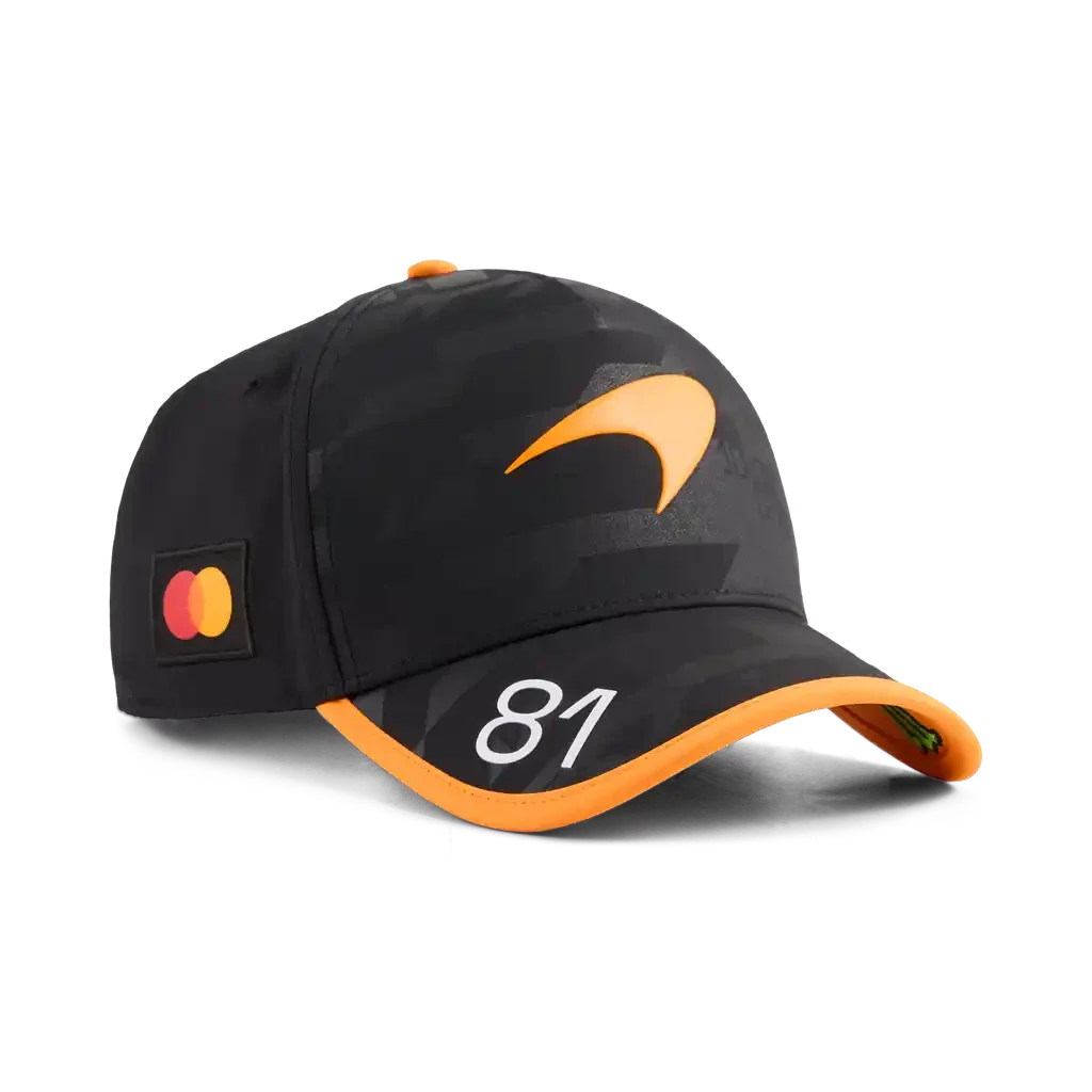 701242462 McLaren Racing F1 Special Edition 1,000th Race Oscar Piastri Hat - Anthracite