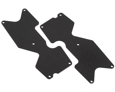 MUGE2167A Mugen Seiki MBX8T/MBX8TE Graphite Rear Lower Suspension Arm Plate (2)