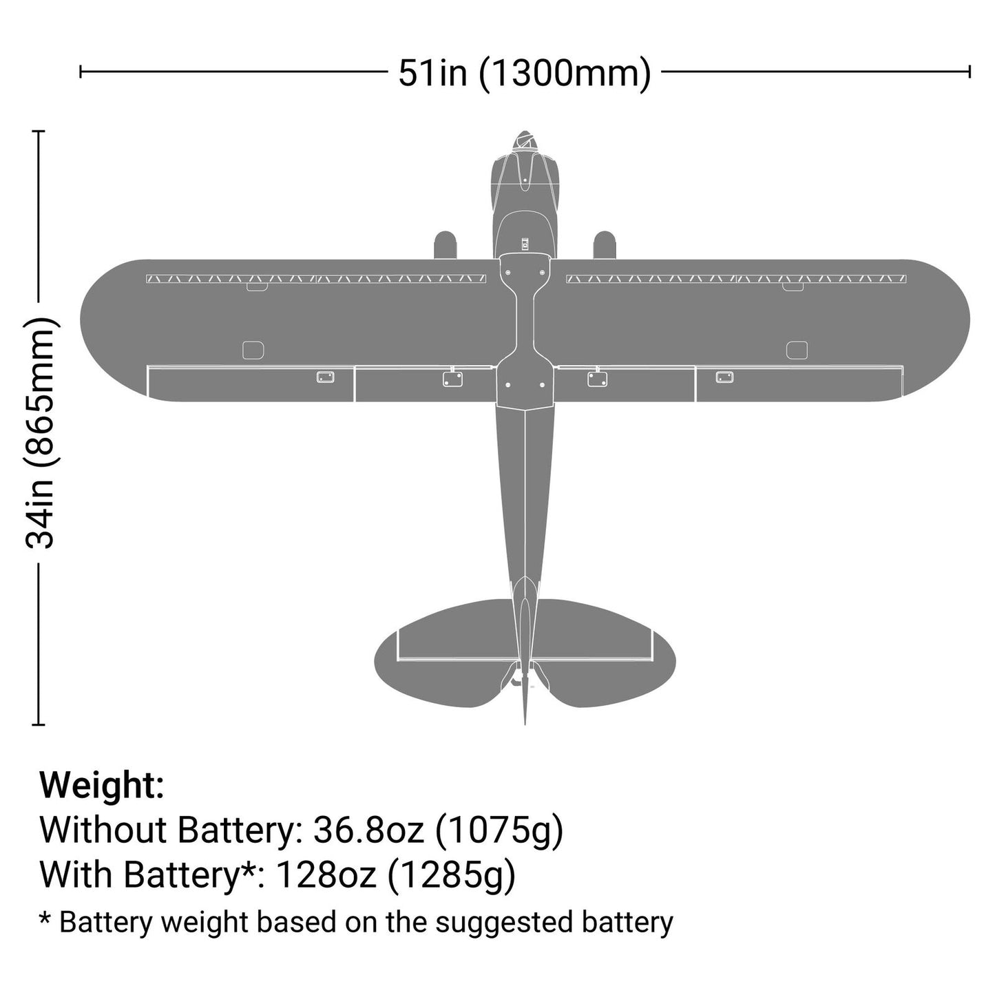 HBZ320001 HobbyZone Carbon Cub S 2 1.3m RTF Basic (Requires battery and charger)