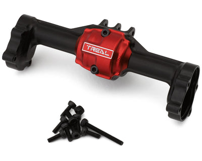 TLHTASCENT18-03 TREAL Aluminum 7075 Rear Axle Housing w Rear Hubs One Piece CNC Machined Upgrades for 1/18 Redcat Ascent 18 Crawler - BLACK