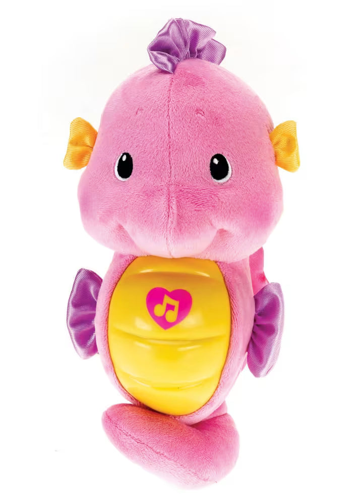 Fisher-Price Soothe & Glow Seahorse™ plush musical toy for infants