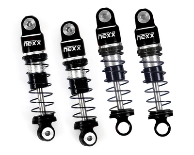 NX-456-B NEXX Racing Losi™ Micro-B Pre-Assembled Aluminum Oil-Filled Shocks (Black) (4) (Front & Rear)
