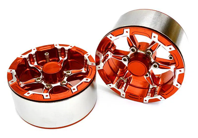 INTTOBM-901330RED High Mass Beadlock Aluminum 1.9 Wheels Spoke-6