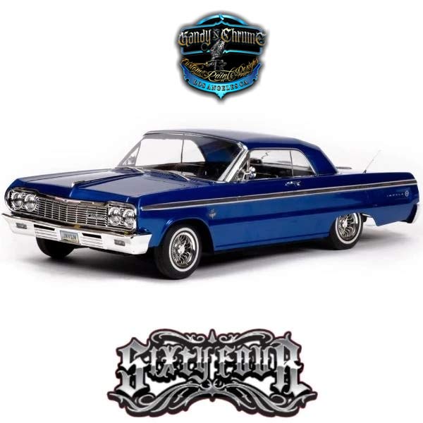 RER14407 1:10 Scale 1964 Chevrolet Impala Hopper LowRider - Blue