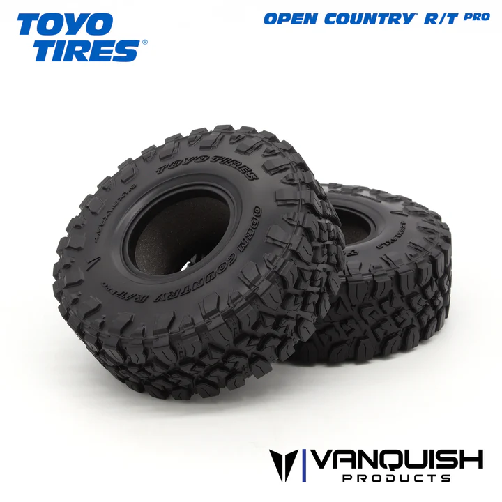 VPS10166 Vanquish Products Toyo Open Country R/T Pro 1.9 Tires (2) - 4.65" (White Compound)