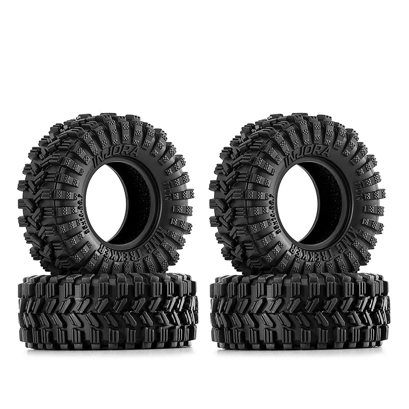 T7014 INJORA 0.7" 35*14mm King Trekker Tires for 1/30 SCX30 (T7014) (4)