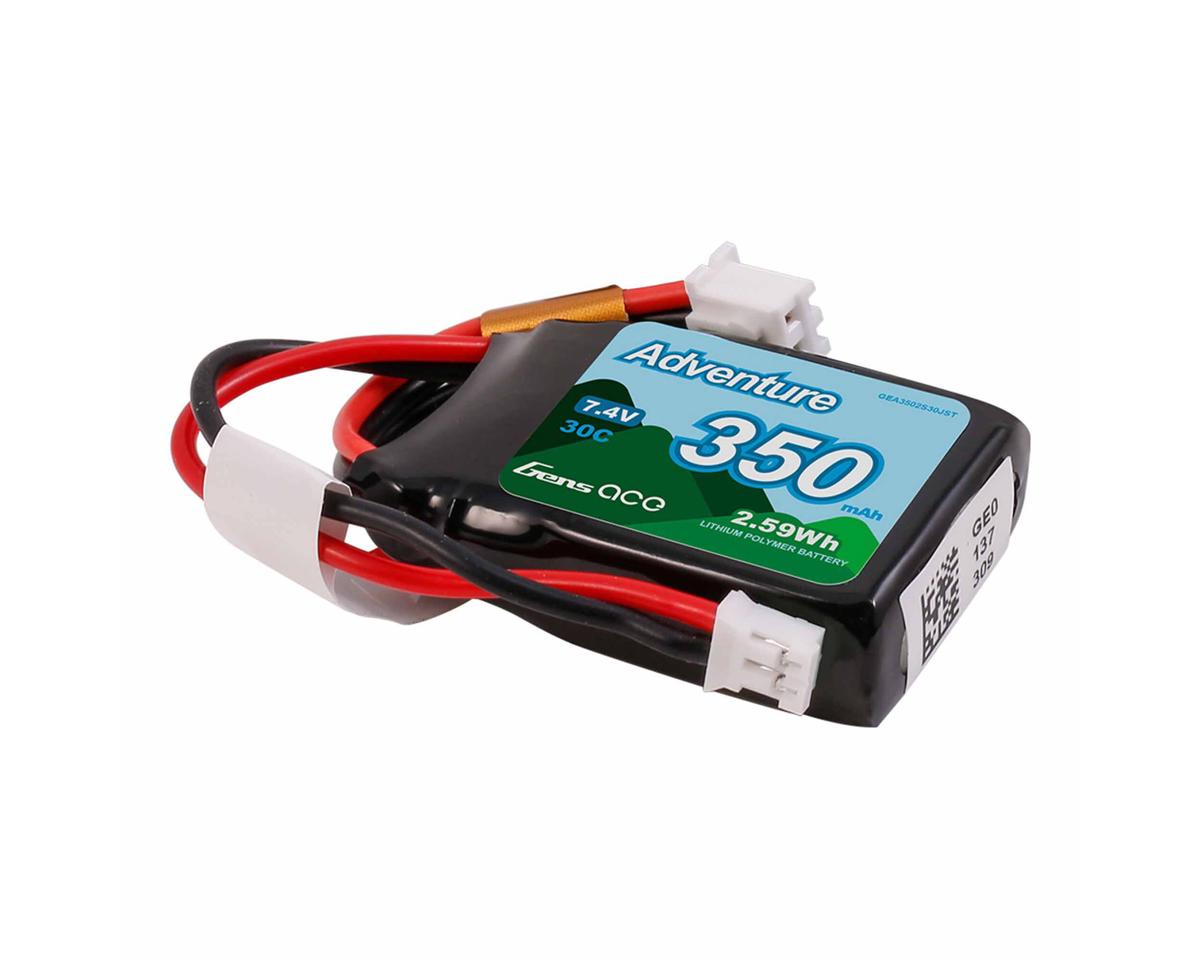 GEA3502S30JST Gens Ace 2S 30C Adventure LiPo Battery (7.4V/350mAh) w/JST Connector
