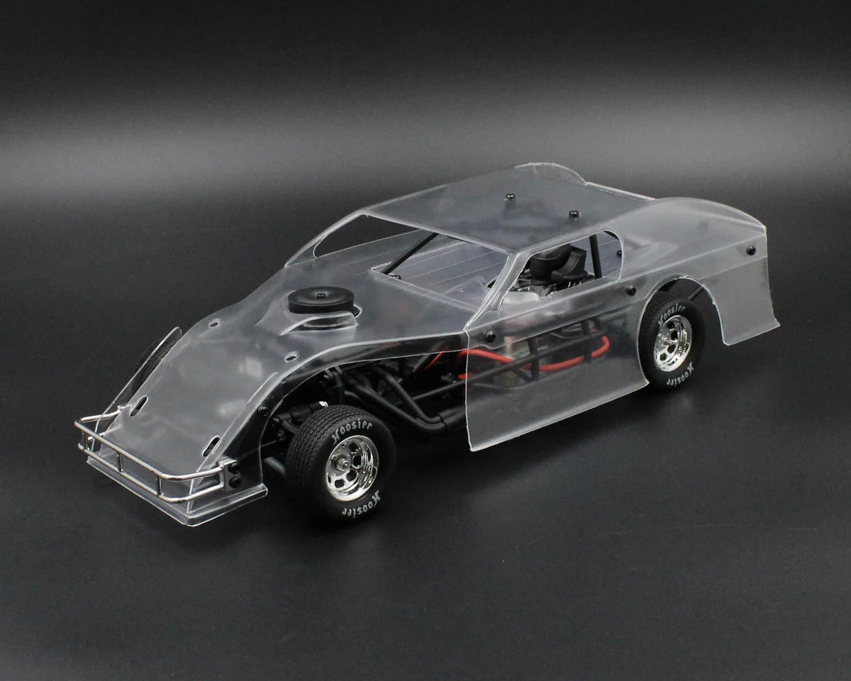 1RC1127 1RC Racing Dirt Modified 2.0 1/18 Brushless RTR 2WD Oval Racer (Clear) w/2.4GHz Radio, Battery & Wall Charger