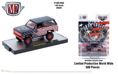 M2Machines 31500-HS60 1:64th Scale 1974 Chevrolet K5 Blazer "Iron Eagle" Chase