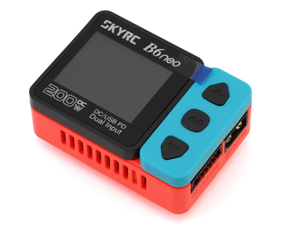 SKY-100198-01 SkyRC B6Neo LiPo/LiHV/LiFe DC Battery Charger (6S/10A/200W) (Red/Blue)