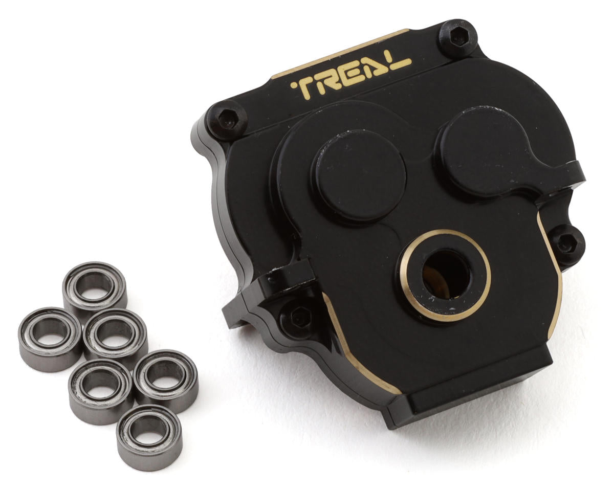 TLHTTRX-4M-96 TREAL Brass Transmission Gearbox Set for 1/18 TRX4M Bronco Defender Upgrade