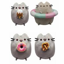 ZUC22763E Pusheen 9" Plush Donut, Ice Cream, Pretzel, Floati
