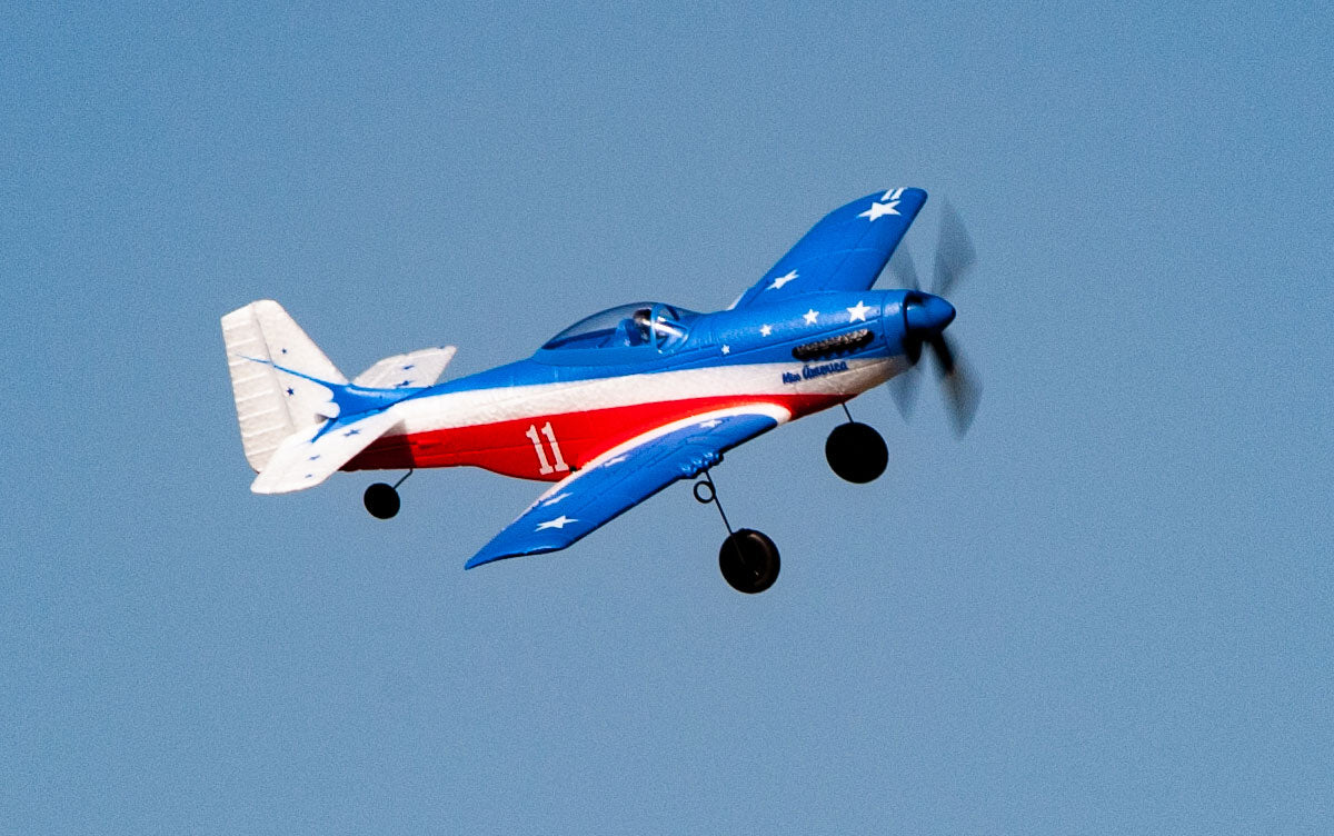 RGRA1300V3  P-51D Miss America Micro RTF Airplane with PASS (Pilot Assist Stability Software) System