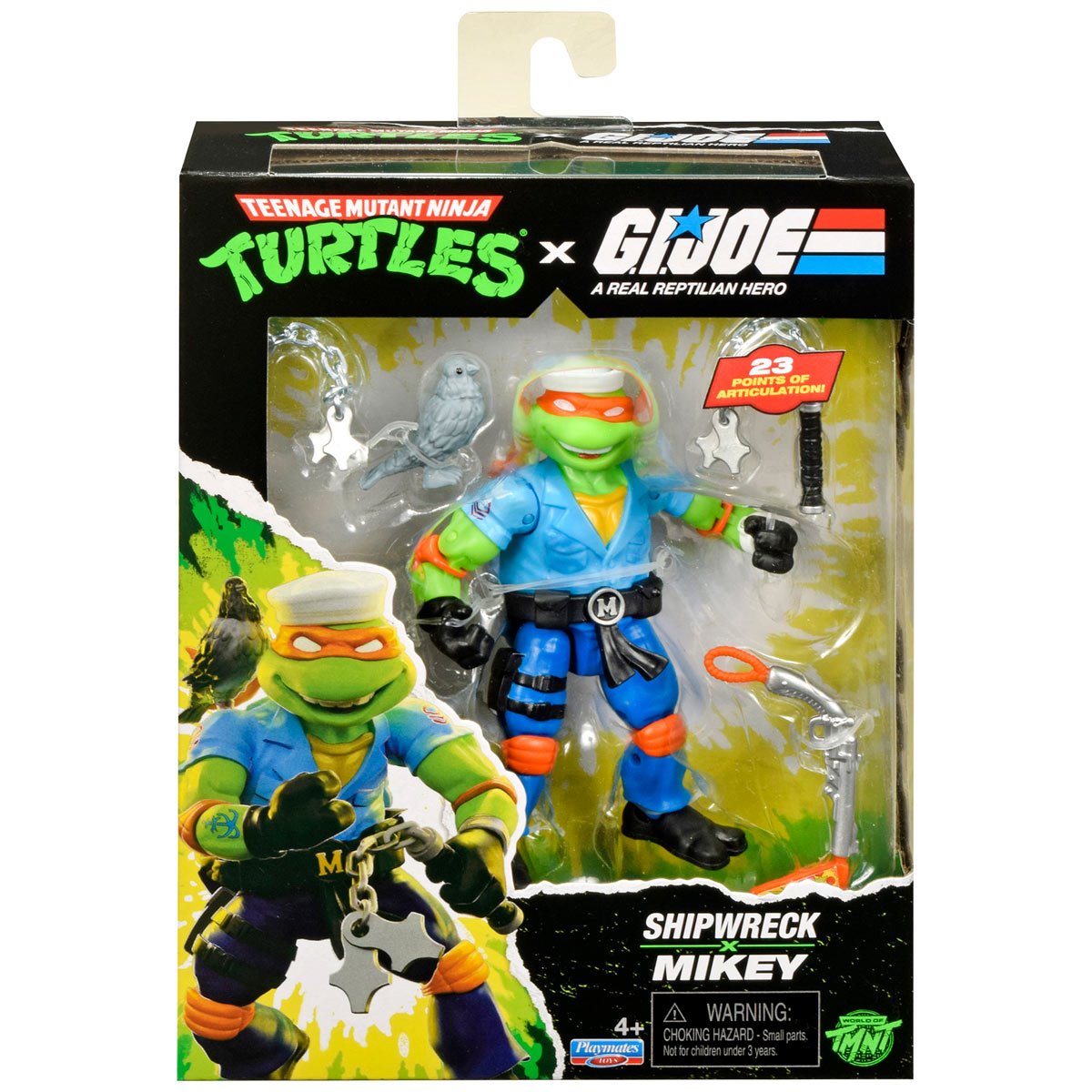 PL81904 TMNT x G.I. Joe Mikey x Shipwreck Action Figure