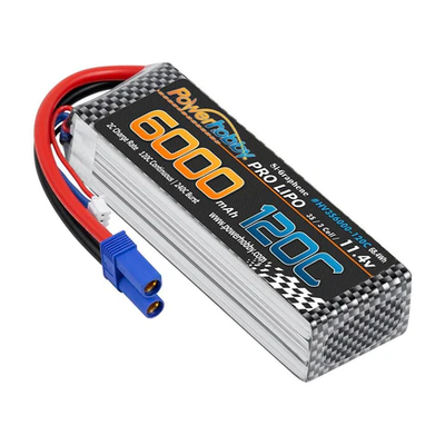 PHB3S6000120CEC5  Powerhobby 3s 11.4V 6000mah 120c Graphene + HV Lipo Battery w EC5 Plug 3S6000120CEC5