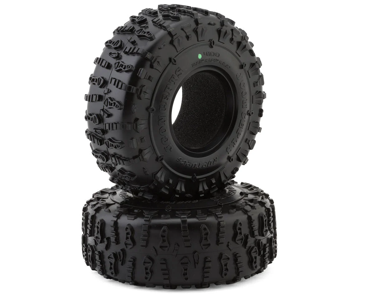 JCO4100-02 JConcepts Ruptures 2.2" 1/10 Rock Crawler Tires (2) (5.25" - Class 3) (Green)