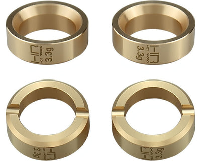 HRSXTY155H Brass 3.3g Wheel Weights, 1/30 Axial SCX30