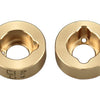 HRSXTY22H Brass 4.1g Rear Hubs, 1/30 Axial SCX30
