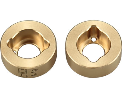 HRSXTY22H Brass 4.1g Rear Hubs, 1/30 Axial SCX30
