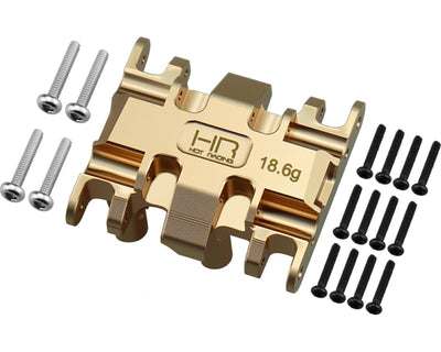 HRSXTY38LH Brass Center Gear Box Mount, 1/30 Axial SCX30