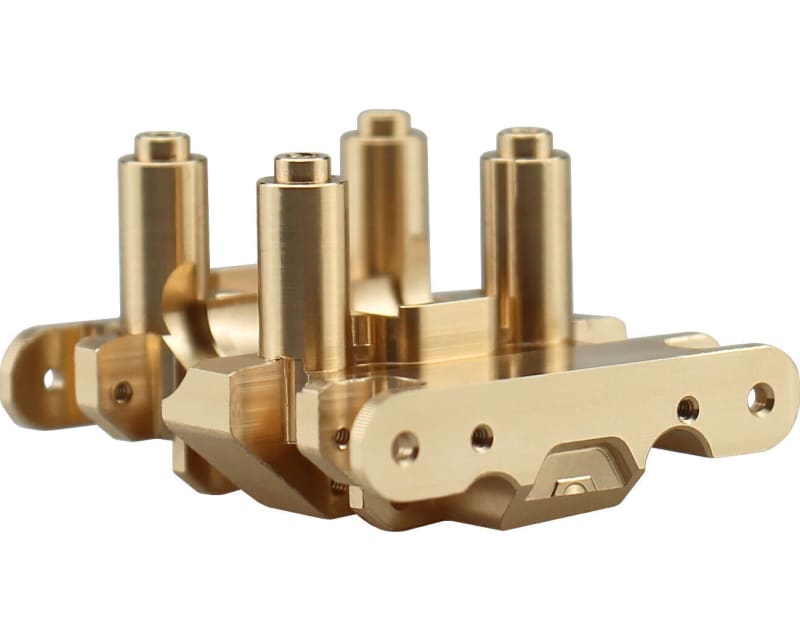 HRSXTY38LH Brass Center Gear Box Mount, 1/30 Axial SCX30