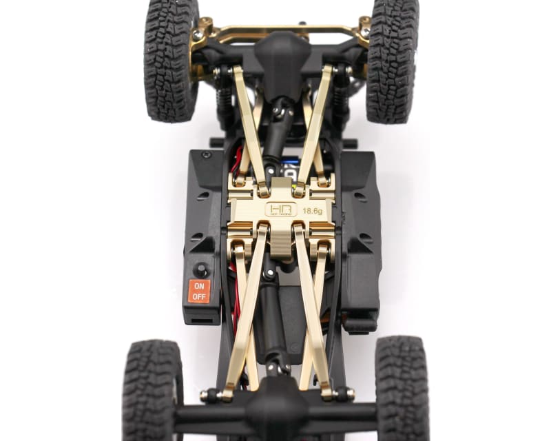 HRSXTY38LH Brass Center Gear Box Mount, 1/30 Axial SCX30