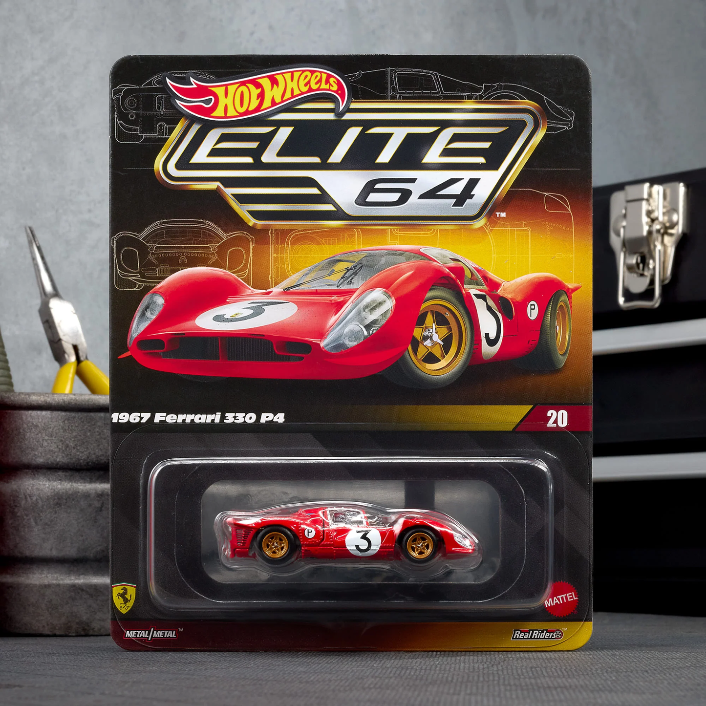 HWJCP47 Hot Wheels Elite 64 1967 Ferrari 330 P4
