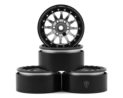 TLHTWHEELS-12 1.9 Beadlocks - Silver/Black