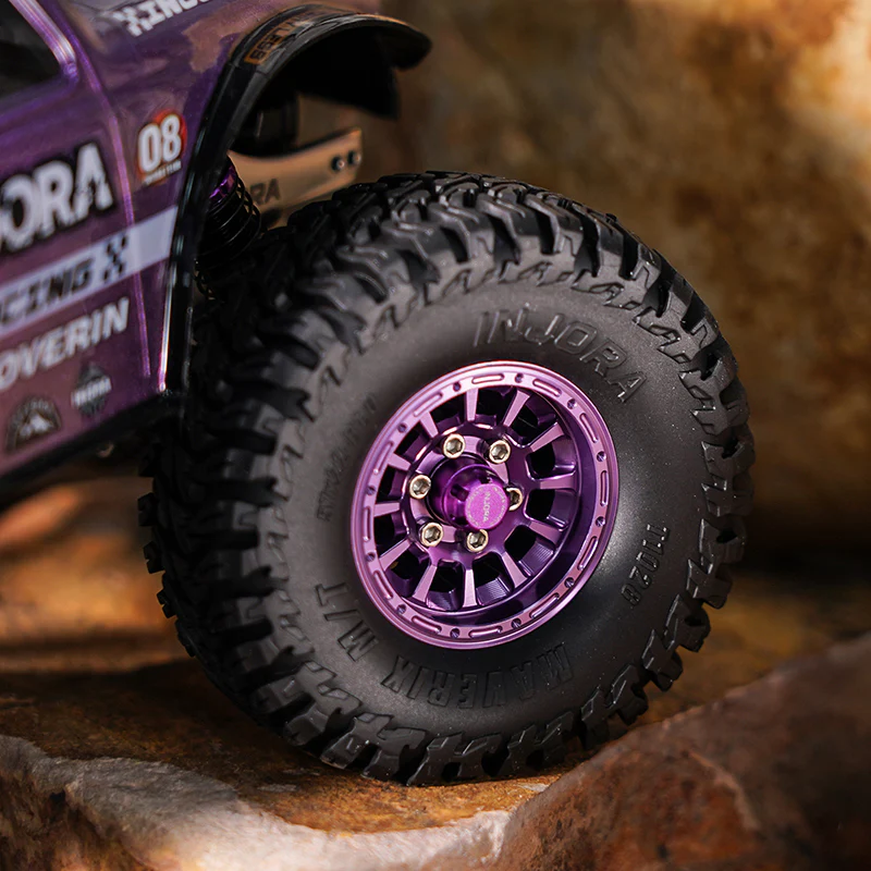 DGW-1056PU INJORA 1.0" Aluminum Wheels for Micro Crawlers (W1056) - Purple