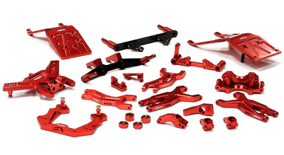 INTT8676RED Red Billet Machined Suspension Upgrade Kit 2WD