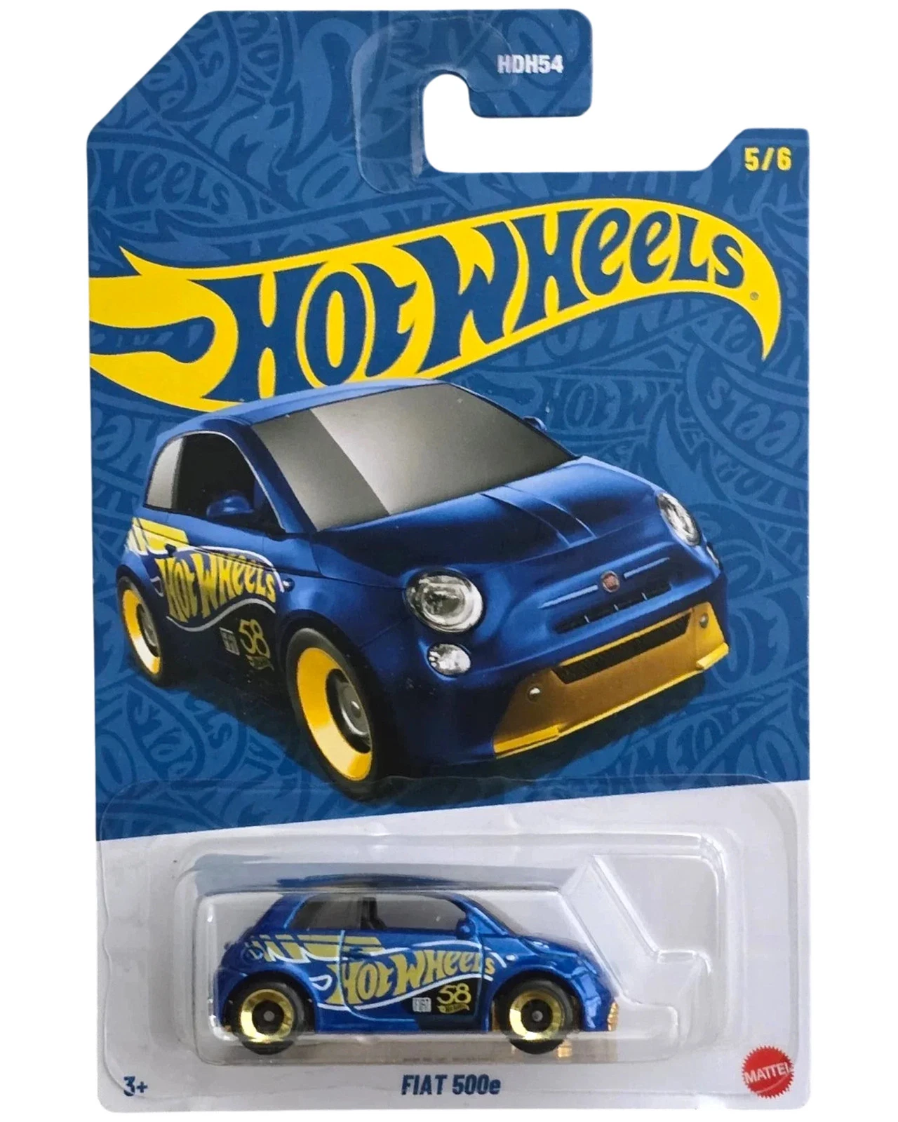 HWHDH54 Hot Wheels Pearl & Chrome Fiat 500e