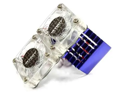 INTC23139BLUE Twin Fan 540/550 Motor Heatsink