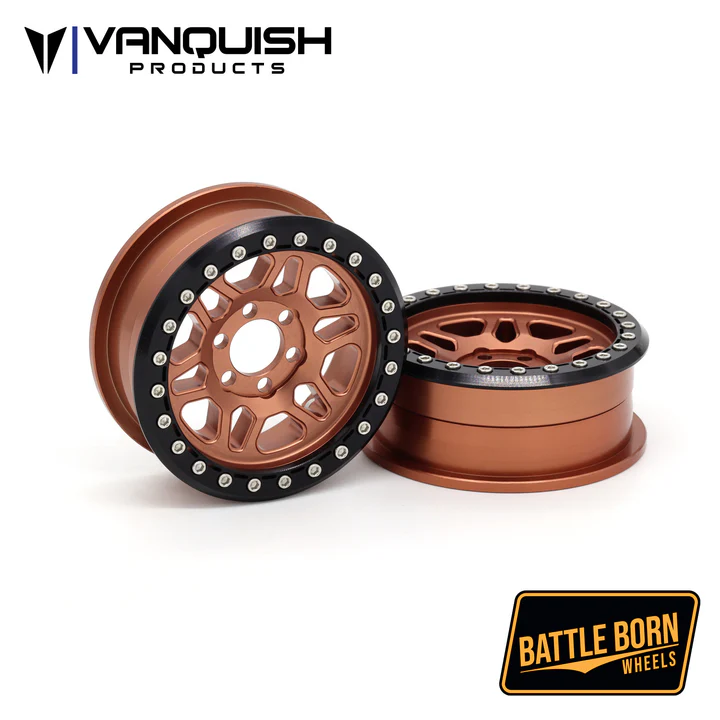 VPS08242 Vanquish Products Battle Born Kilo 2.2 Beadlock Wheels - Bronze