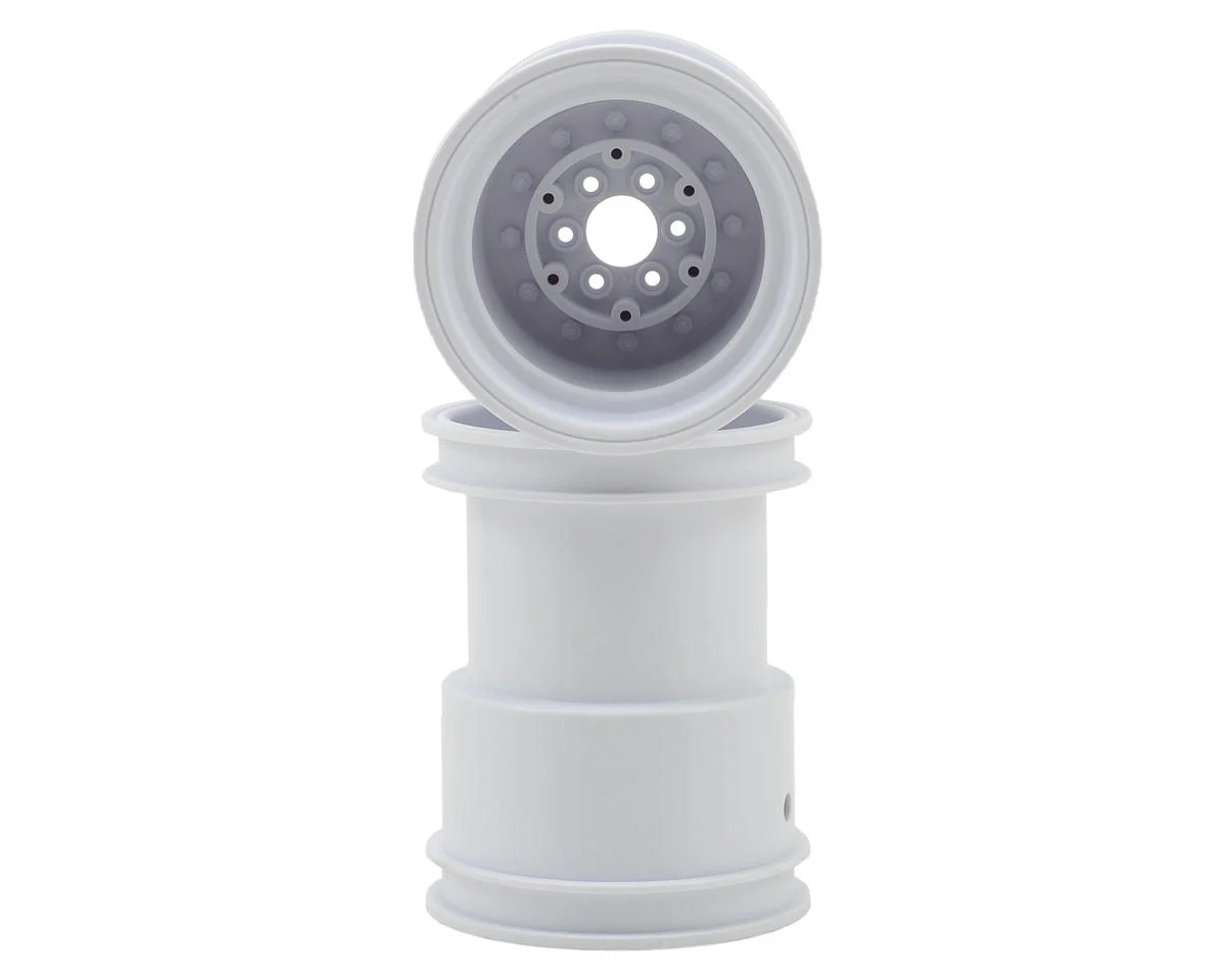 JCO3377W Tribute 2.6 x 3.6" Monster Truck Wheel (White) (2)