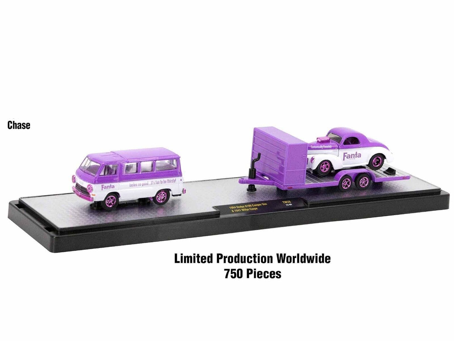 M2Machines 56000-TW28 1:64th scale Auto Haulers Fanta (PURPLE) Pack CHASE!