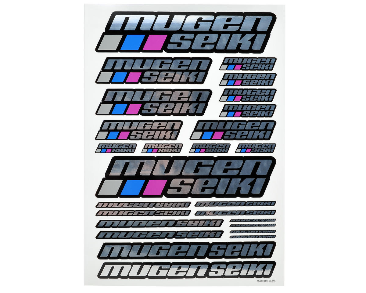 MUGP0403 Mugen Seiki Large Decal Sheet (Chrome)