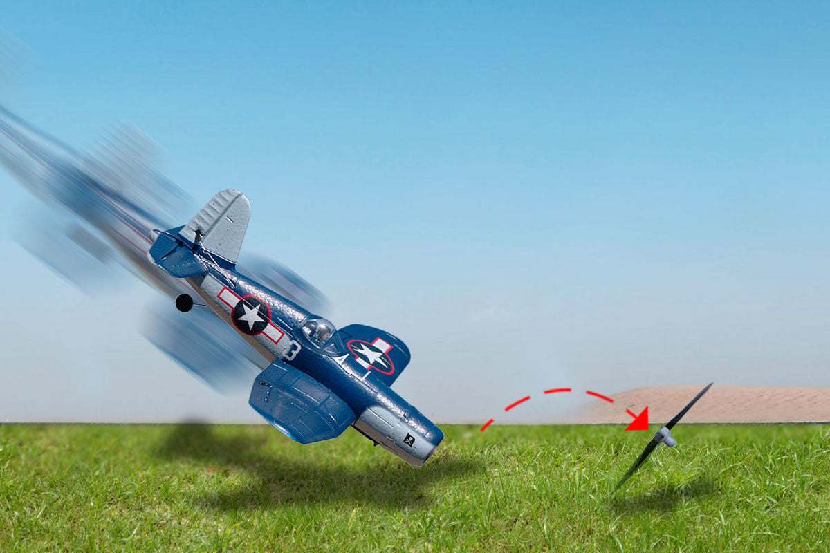 RGRA1301V2  F4U Corsair Jolly Rogers Micro RTF Airplane with PASS (Pilot Assist Stability Software) System
